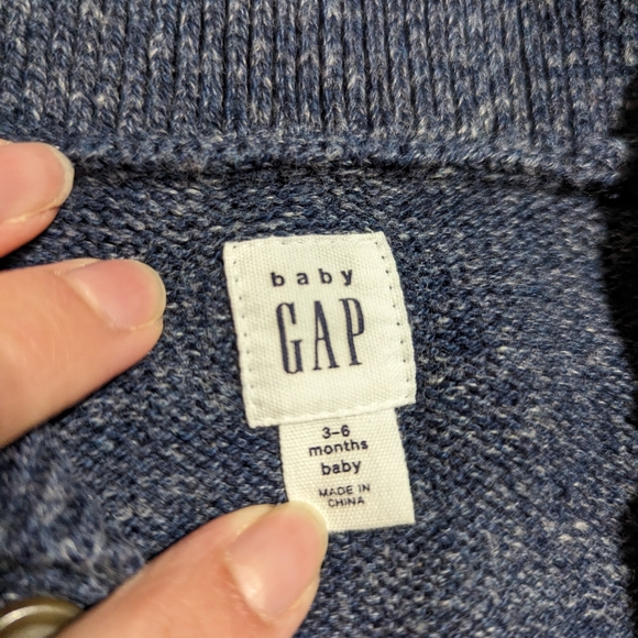 Baby GAP 3-6M Collared Sweater Romper - Picture 2 of 5